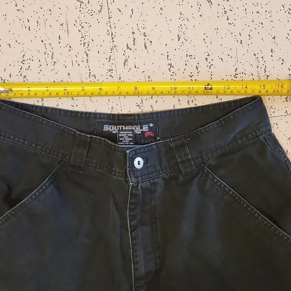 Southpole Embroidered Logo Baggy Fit Cargo Style Denim Shorts Vintage Y2K - Picture 10 of 13